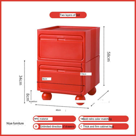NIYE Calypso Minimalist Nordic Bedroom Storage Side Cabinet from NIYE