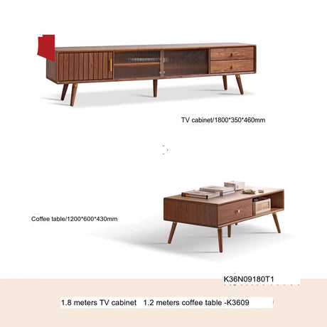 GENJI Akihiko Elegant Solid Wood TV Cabinet from GENJI