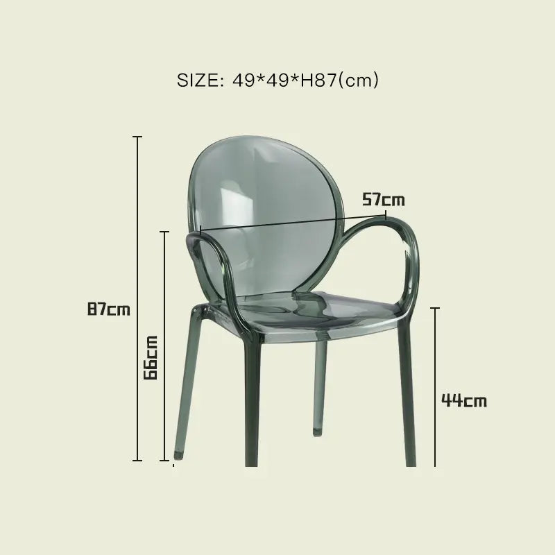 LAZYSPACE Leo Acrylic Coffee Chair from LAZYSPACE