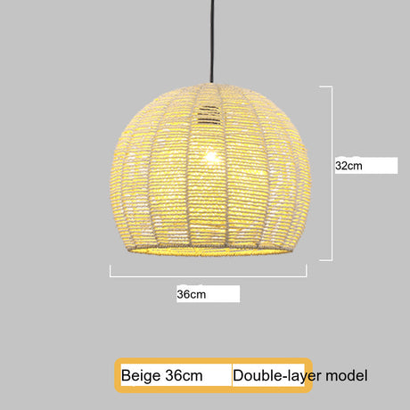 BOJI Kintaro Artistic Woven Lampshade Ceiling Lamp from BOJI