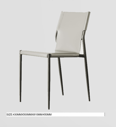 MOXER Iskandar Luxe Saddle Leather Dining Chair from MOXER