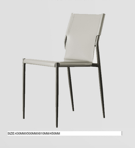 MOXER Iskandar Luxe Saddle Leather Dining Chair from MOXER