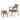 RATTAN SPACE Elowen Rustic Scandinavian Leisure Coffee Table Set from RATTAN SPACE