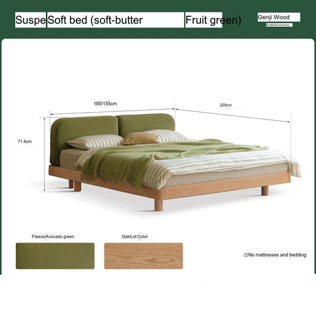 GENJI Akihiro Elegant Solid Wood Bed from GENJI