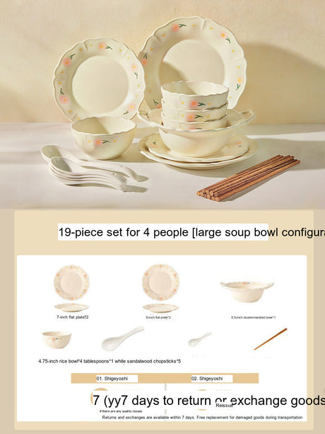 MOSE Creamy High-Quality Tableware Set from MOSE