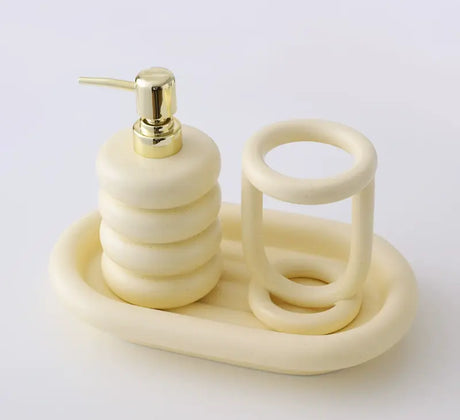 LENYVASEN Esme Elegant Bathroom Wash Cup Set from LENYVASEN