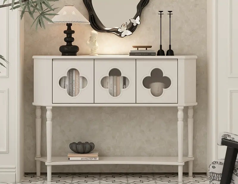 LINYUE Beatrix French Antique Decorative Porch Cabinet from LINYUE