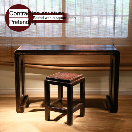 PAULOWNIA Akiro Zen Minimalist Piano Table & Stools Set from PAULOWNIA