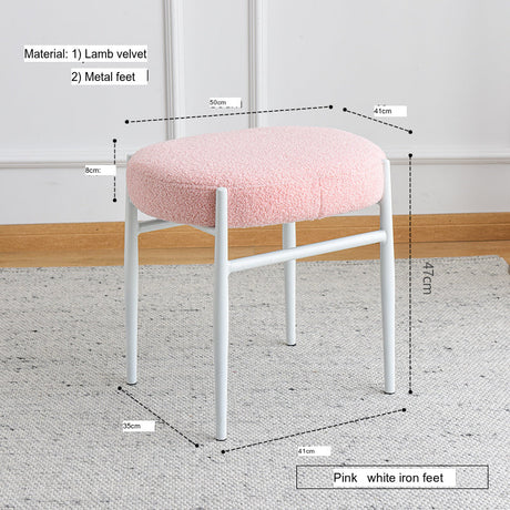 NIYE Zermatt Chic Elegant Fabric Makeup Stool from NIYE