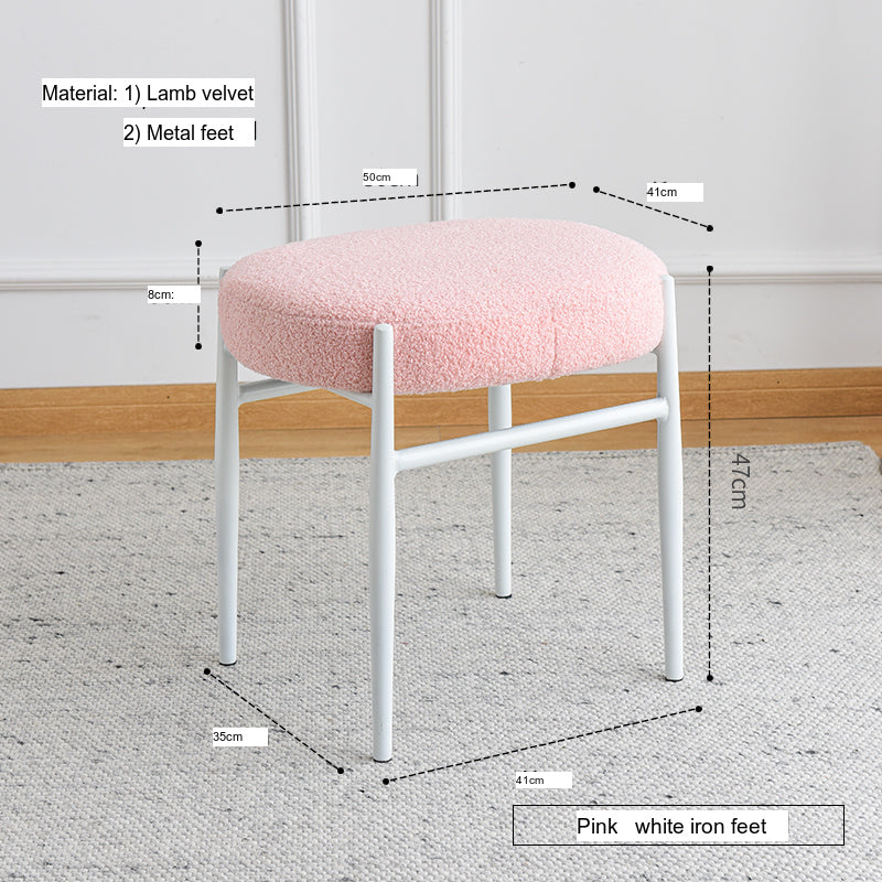 NIYE Zermatt Chic Elegant Fabric Makeup Stool from NIYE