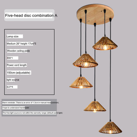 BOJI Haruki Elegant Bamboo 3-Head Chandelier from BOJI