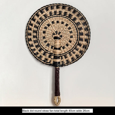 LIVETAI Akira Eco-Friendly Summer Hand-Cranked Sea Grass Fan from LIVETAI