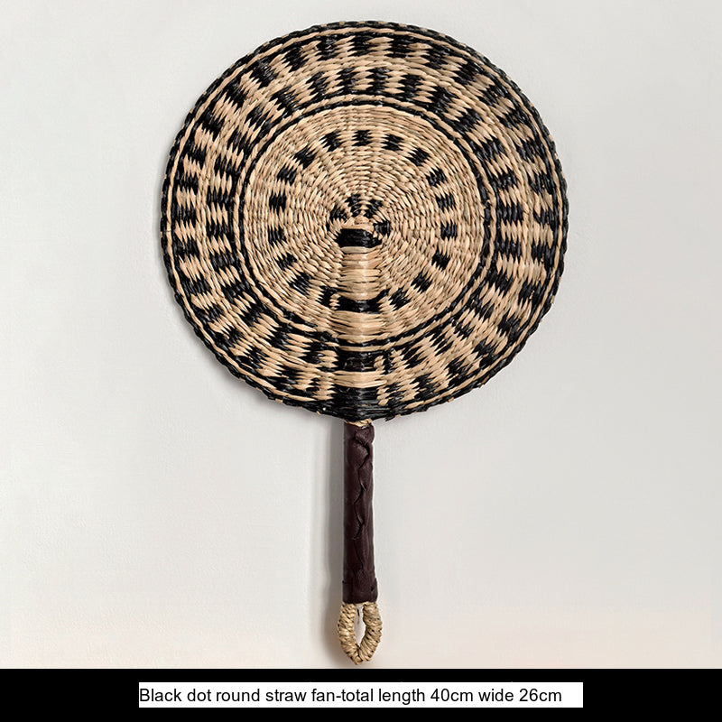 LIVETAI Akira Eco-Friendly Summer Hand-Cranked Sea Grass Fan from LIVETAI