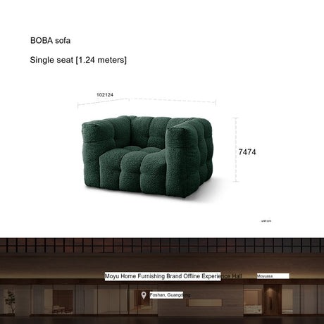 MOYU Seraphina Cozy Retro Cotton Sofa from MOYU
