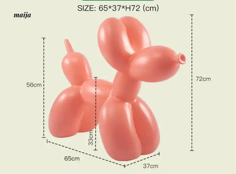 LAZYSPACE Violet Balloon Dog Stool from LAZYSPACE