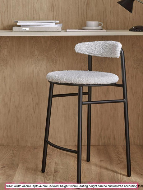GENJI Elysian Luxe Nordic Metal Bar Chair from GENJI