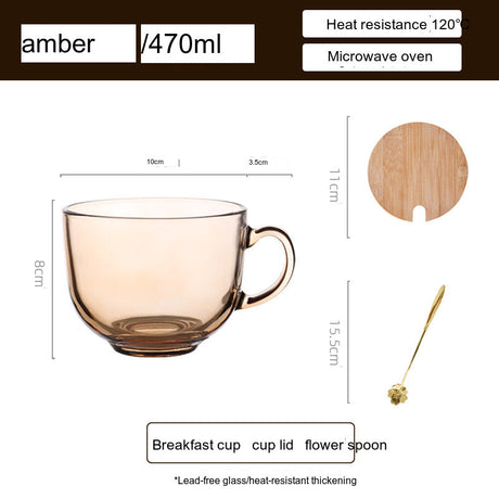 SUCO Matilda High-Temperature Transparent Glass Tea Cup from SUCO