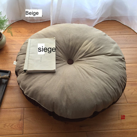 PAULOWNIA Akihiko Soft Cotton-Linen Yoga Seat Pillow from PAULOWNIA