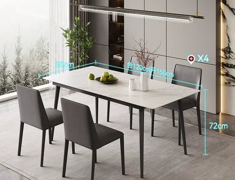 DIPU Matilda Retractable Rock Plate Dining Table from DIPU