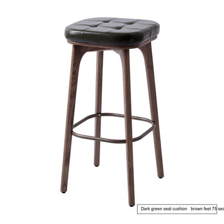 NIYE Elysia Chic Natural Wood Footstool from NIYE
