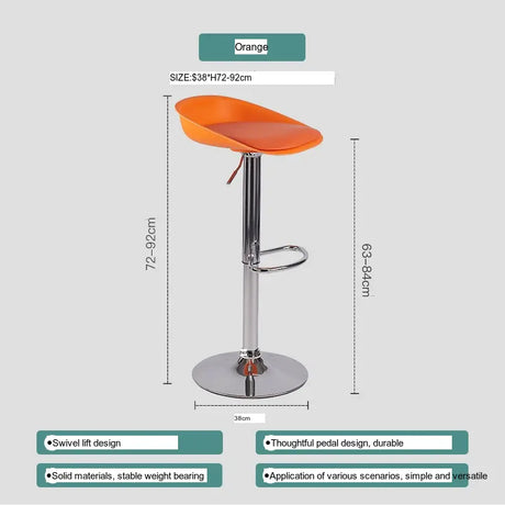 ABOUT WHITE Katowice Sleek Nordic Bar Chair from ABOUT WHITE