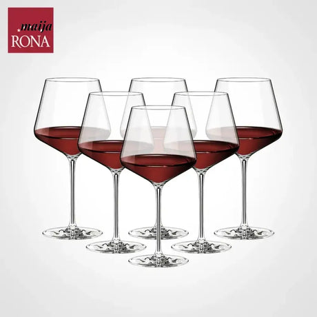 RONA Burgundy Red Wine Glass Crystal Collection from HOBBYTREE
