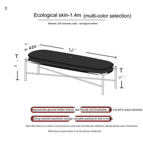 TELLS Marisol Vintage Luxe Leather Porch Bench from TELLS