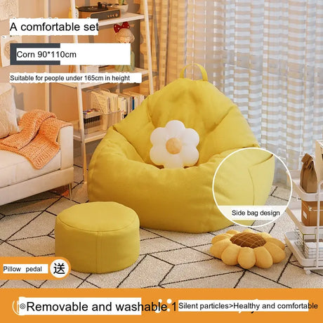 LEDONG Kintaro Plush Versatile Bean Bag Chair from LEDONG