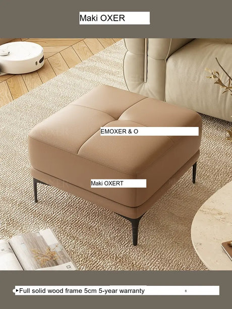MOXER Juniper Solid Wood Footrest Compact Living Room Stool from MOXER