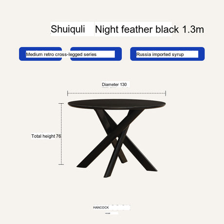 HANKE Quinton Minimalist Cherry Wooden Dining Table from HANKE