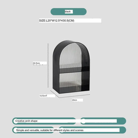 ABOUT WHITE Marcellus Elegant Minimalist Layered Storage Shelf from ABOUT WHITE