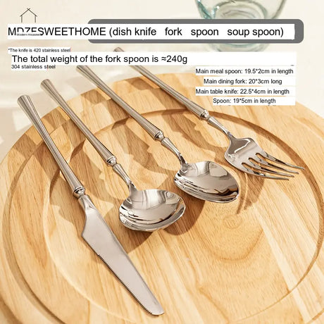 MH Isadora Elegant Stainless Steel Tableware Set from MH