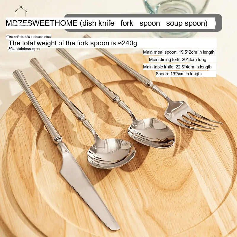 MH Isadora Elegant Stainless Steel Tableware Set from MH