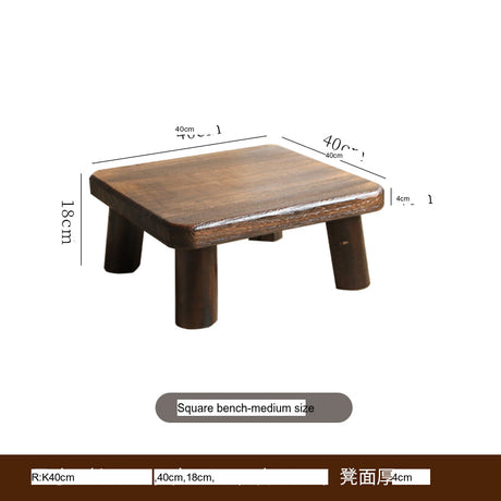 PAULOWNIA Isolde Eco-Friendly Wooden Footstool Coffee Table from PAULOWNIA