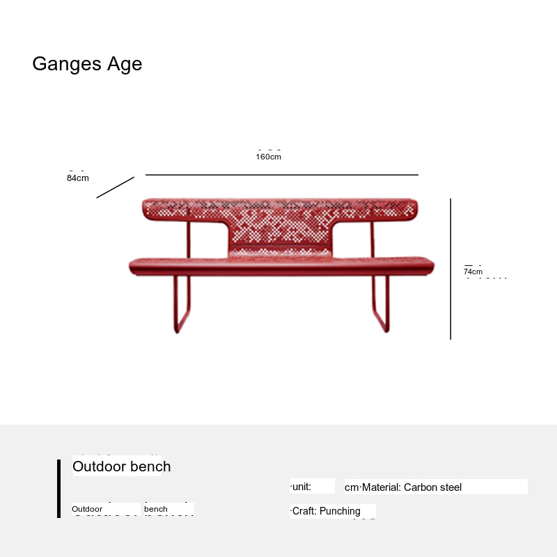 GANGETIC AGE Elowen Stylish Comfortable Outdoor Bench from GANGETIC AGE