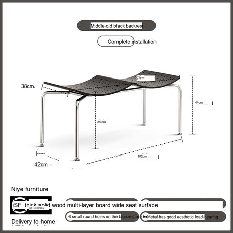 NIYE Callahan Rustic Solid Wood Bedroom Bench from NIYE