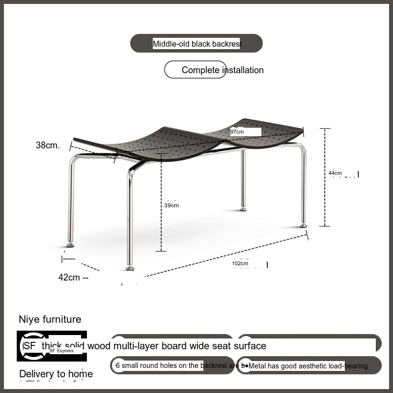 NIYE Callahan Rustic Solid Wood Bedroom Bench from NIYE
