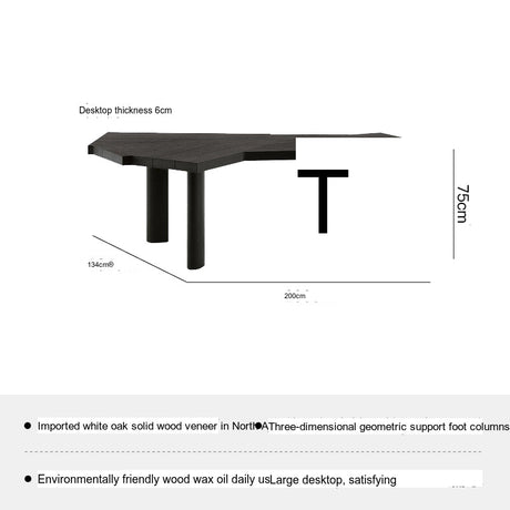 SOOGOOD Juniper Modern Solid Wood Conference Desk from SOOGOOD