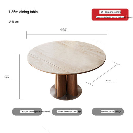 QUANMU Isidore Elegant Dual-Use Foldable Dining Table from QUANMU