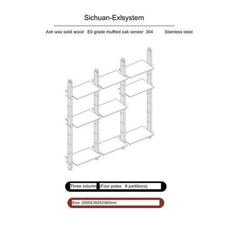 TELLS Anahita Vintage Modular Bookshelf System from TELLS