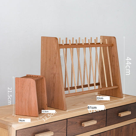 JUHAN Mistral Rustic Natural Wood Drying Rack Storage System Stand from JUHAN