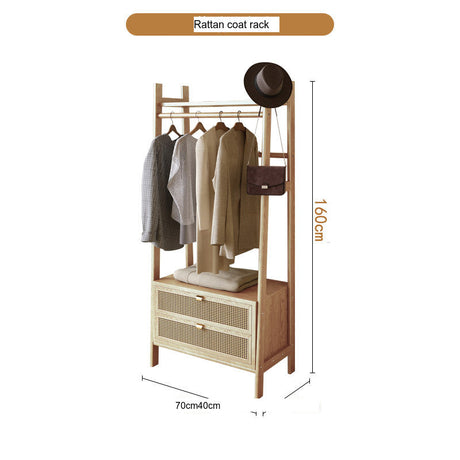 RATTAN CRAFTSMAN Wooden Hanger Japanese Storage from RATTAN CRAFTSMAN