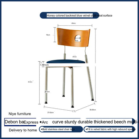 NIYE Isadora Vintage Solid Wood Balcony Chair from NIYE
