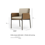 MOXER Alhambra Elegant Premium Leather Dining Chair from MOXER