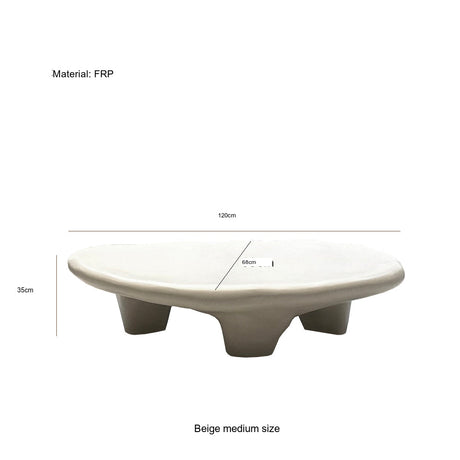 THOUGHTS Isolde Unique Shaped Fiberglass Coffee Table from THOUGHTS