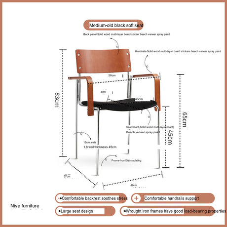 NIYE Marcellus Elegant Solid Wood Leisure Chair from NIYE