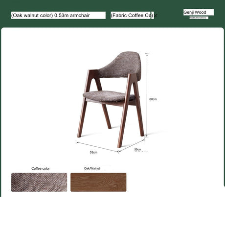 GENJI Elysia Contemporary Oak Dining Chair from GENJI