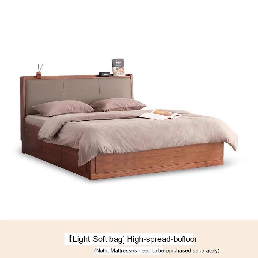 GENJI Tsubaki Elegant Wooden Storage Bed from GENJI