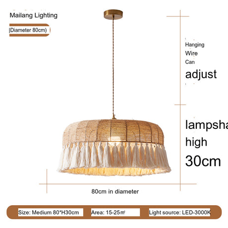 MAILANG Elowen Vintage Chic Ceiling Lamp - French Boho Style Lighting from MAILANG