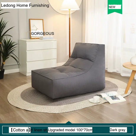 LEDONG Haruka Plush Adjustable Recliner Bean Bag Sofa from LEDONG